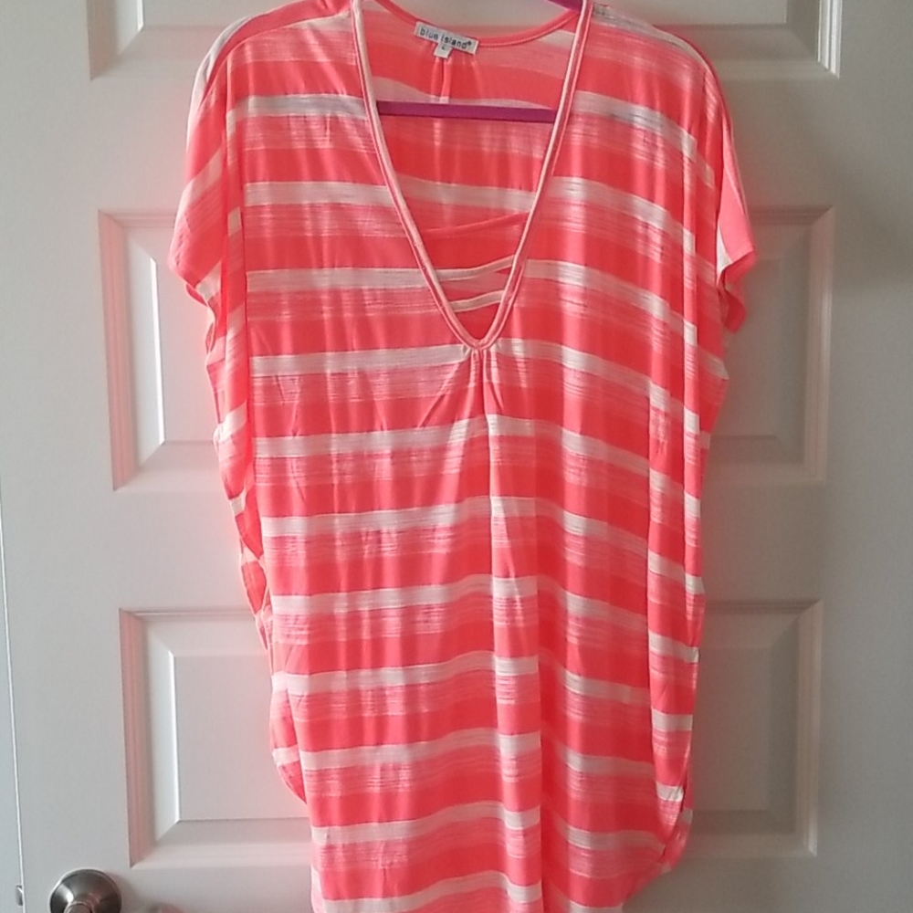 Blue Island swimsuit coverup, size L